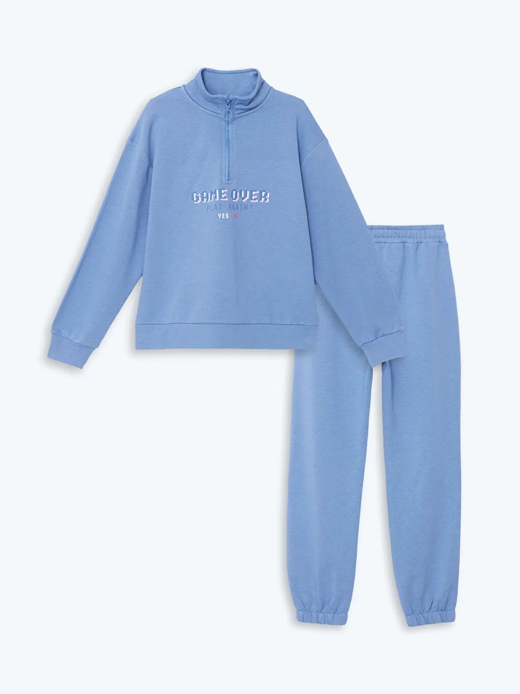 Dik Yaka Kız Çocuk Eşofman  takım